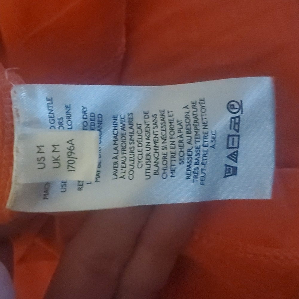 NWOT ANTHROPOLOGIE Sun Keep Twist Top Orange/Tan Medium - Picture 8 of 10